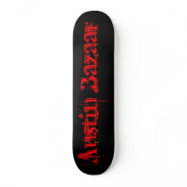 Austin Bazaar Black and Red Skateboard