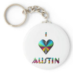 Austin -- Blue Green & Burgundy Key Chain