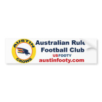Austin Crows Bumper Sticker bumper stickers