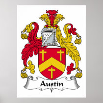 Austin Family Crest Poster