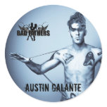 Austin Galante Suspenders Logo, Austin Galante Round Sticker