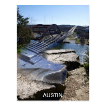 Austin Guitar Bridge Postcard