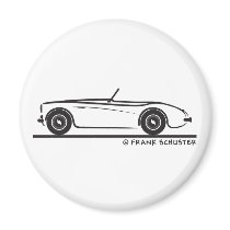 Austin Healey 100 Fridge Magnet