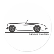 Austin Healey 100 Round Sticker