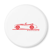 Austin Healey  3000 MK II Fridge Magnets
