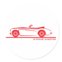 Austin Healey  3000 MK II Round Sticker