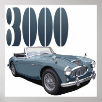 Austin Healey 3000 Posters