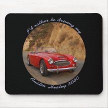 Austin Healey Red Sportscar Mousepad