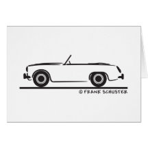 Austin Healey  Sprite MK II Greeting Card