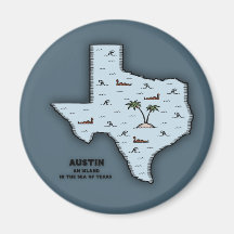 Austin Isle Refrigerator Magnet
