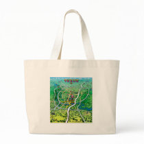 Austin Map Tote Bags