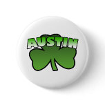 Austin Shamrock Button