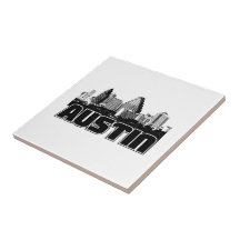 Austin Skyline Ceramic Tile