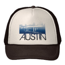 Austin Skyline Design Trucker Hats