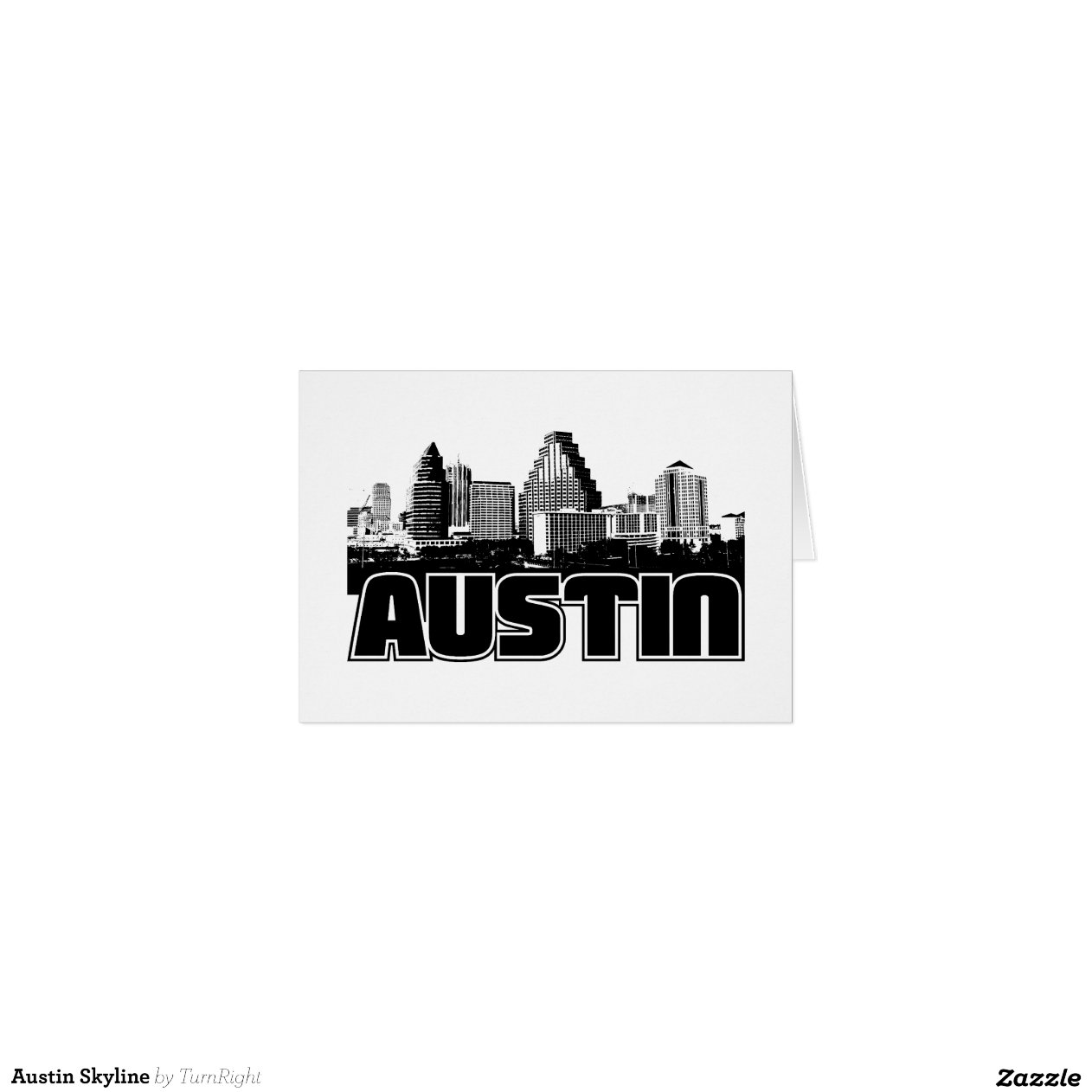 Austin Skyline Greeting Cards Zazzle