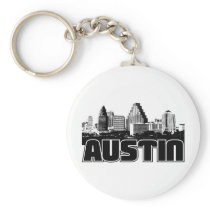 Austin Skyline Keychain
