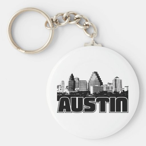 Austin Skyline Keychain
