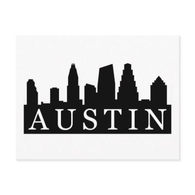 Austin Skyline Postcards by brainburst