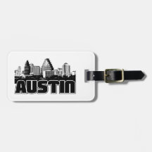 Austin Skyline Tags For Luggage