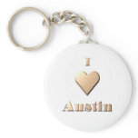 Austin -- Tan Key Chain