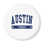 Austin Texas College Style t shirts Refrigerator Magnet