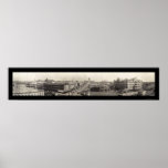 Austin, Texas Panorama Photo 1910 Print