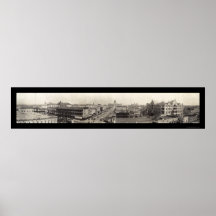 Austin, Texas Panorama Photo 1910 Print