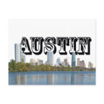 Austin Texas Skyline with Austin in the Sky Post Cards