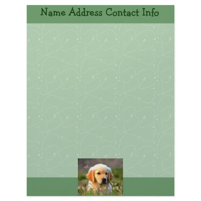 Austin The Golden Labrador Letterhead by orsobear