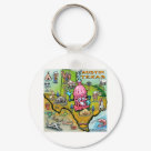 round_keychain - Austin Texas