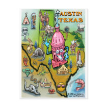 Austin TX Post Cards