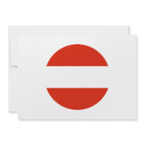 Austra Round Flag Custom Announcements
