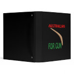 Austrailian For Gun Vinyl Binder