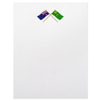 Australia and Cocos Islands Crossed Flags letterhead by Vexillophile Australia and Cocos Islands Crossed Flags letterhead