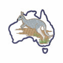 Australia and Kangaroo embroidered shirts