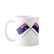 Australia and New Zealand Crossed Flags Mug