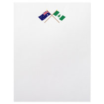 Australia and Norfolk Island Crossed Flags letterhead