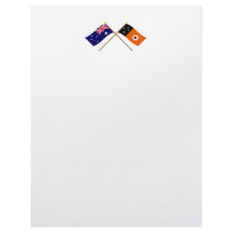 Australia and Northern Territory Crossed Flags letterhead by Vexillophile Australia and Northern Territory Crossed Flags letterhead