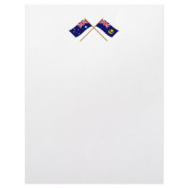 Australia and South Australia Crossed Flags letterhead by Vexillophile Australia and South Australia Crossed Flags letterhead