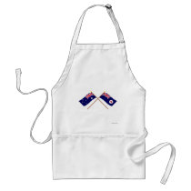 Australia and Tasmania Crossed Flags aprons