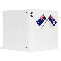 Australia and Tasmania Crossed Flags binders by Vexillophile Australia and Tasmania Crossed Flags binders