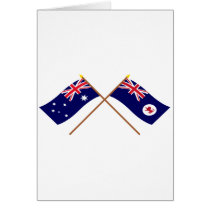 Australia and Tasmania Crossed Flags cards by Vexillophile Australia and Tasmania Crossed Flags cards