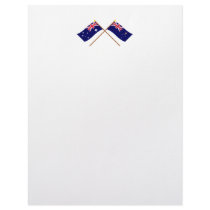 Australia and Victoria Crossed Flags letterhead by Vexillophile Australia and Victoria Crossed Flags letterhead