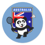 This cute panda loves to play badminton! Panda holds a badminton raquet and is ready to hit the shuttle! A cute design for Australian badminton players or anyone that supports the Australian badminton team!