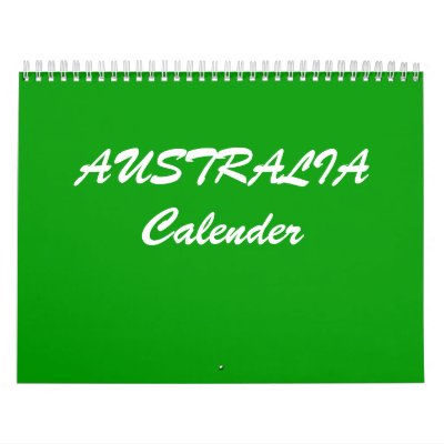 Australia Calender Wall Calendar by nathanpucheril