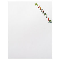 Australia Chili Peppers Letterhead Design
