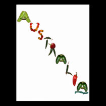 Australia Chili Peppers postcards