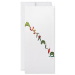 Australia Chili Peppers Personalized Rack Card