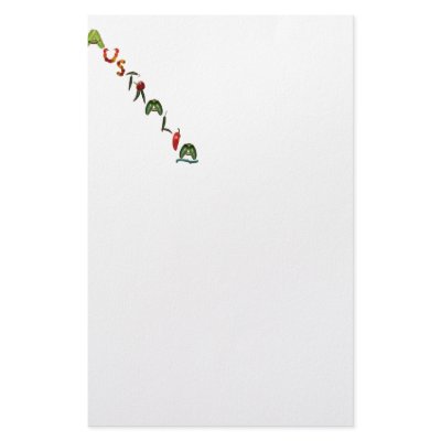 Australia Chili Peppers Personalized Stationery by chili_state