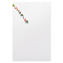 Australia Chili Peppers Personalized Stationery